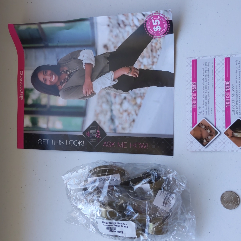 Paparazzi Jewelry Fashion Fix Complete Set Brass Links